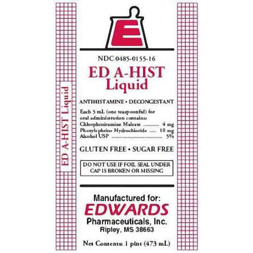 Ed A-hist Dm Ed A-hist Dm Ed-A-Hist Liquid Banana Flavor - 16 Oz Medicine & Drugs White Smoke