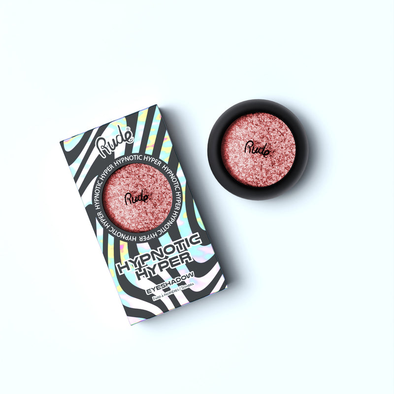 Rude Cosmetics Hypnotic Hyper Duo Chrome Eyeshadow Single Eyeshadows White Smoke Surrealism