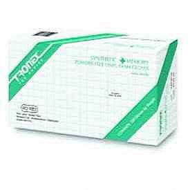 Tronex Tronex Vinyl Exam Gloves Med Memory Alice Blue