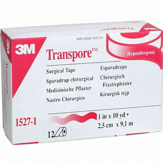3M 3M Transpore Clear Medical Tape, 1" x 10 Yards, Hypoallergenic – Each Medical Tape & Bandages Lavender