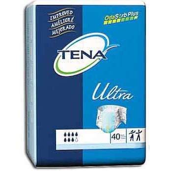 Tena Tena Ultra Brief For Men & Women - Large Blue 48" To 59" (case 80) Adult Diapers Light Sea Green