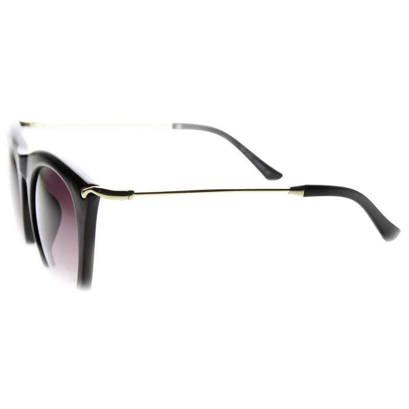 zeroUV Trendy Women's Fashion Half Frame Cat Eye Sunglasses 9651 Sunglasses White Smoke Black Lavender,Tortoise Amber,White Lavender,Red Lavender,Brown Tortoise Amber,White Tortoise Lavender