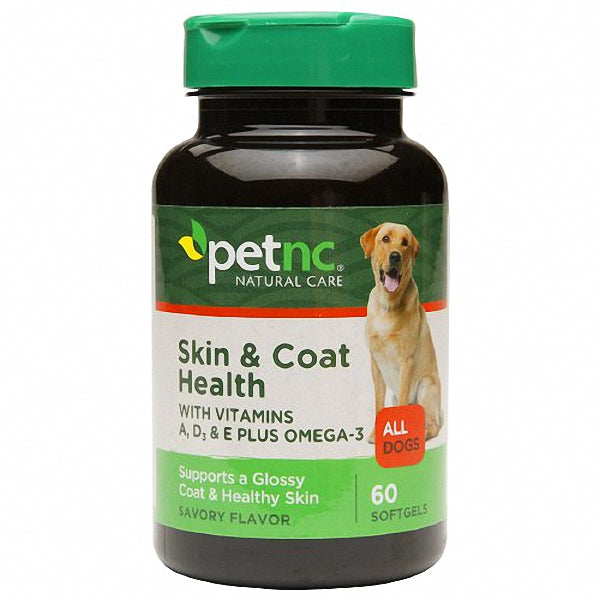 PetNC PetNC Natural Care Skin And Coat Health For All Dogs, Softgels Pet Supplies White Smoke