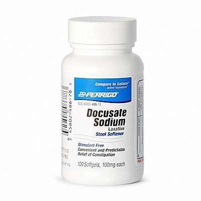 Perrigo Perrigo Laxative Stool Softener Docusate Sodium Softgels Personal Care White Smoke