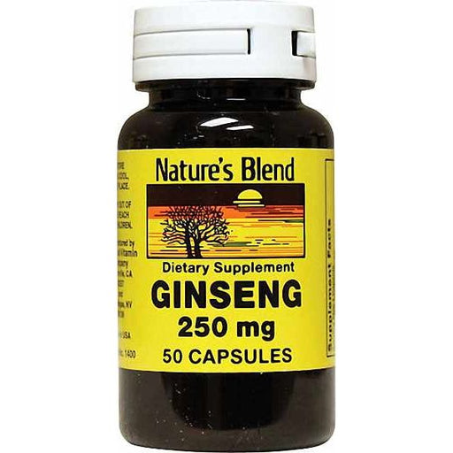 Nature's Blend Nature's Blend Ginseng 250 Mg Cap 50 Vitamins & Supplements White Smoke