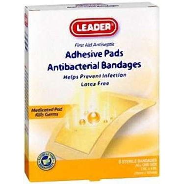 Leader Leader Antibacterial Bandage - 3" X 4" Medical Tape & Bandages White Smoke