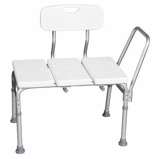 Carex Carex Transfer Bench (2-Piece Design) Personal Care White Smoke