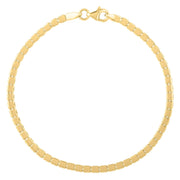 Bids.com 14k Yellow Gold 7 inch Mini Cube Bracelet (2.60 mm) Bracelets White Smoke 7 / Yellow Gold