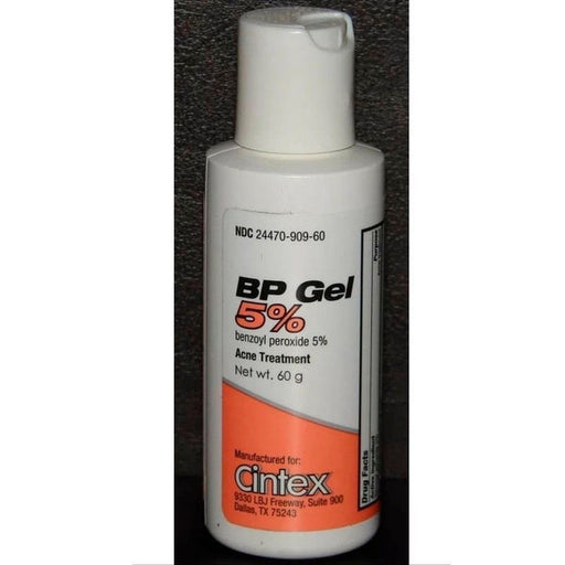 Biocomp Pharma Biocomp Pharma BP Benzoyl Peroxide 5% Gel - 2.1 Oz Medicine Cabinets White Smoke