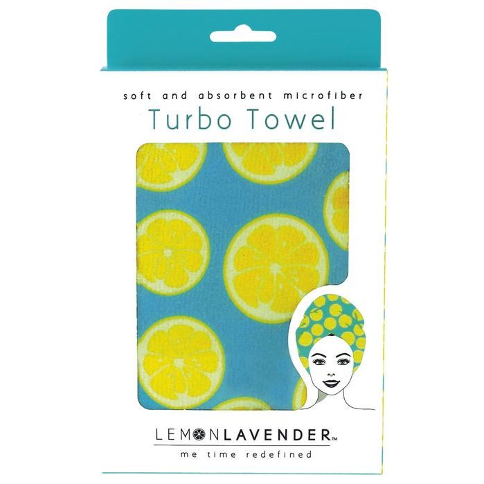 BennysBoutique BennysBoutique Lemon Lavender Turbo Towel Towels White Smoke