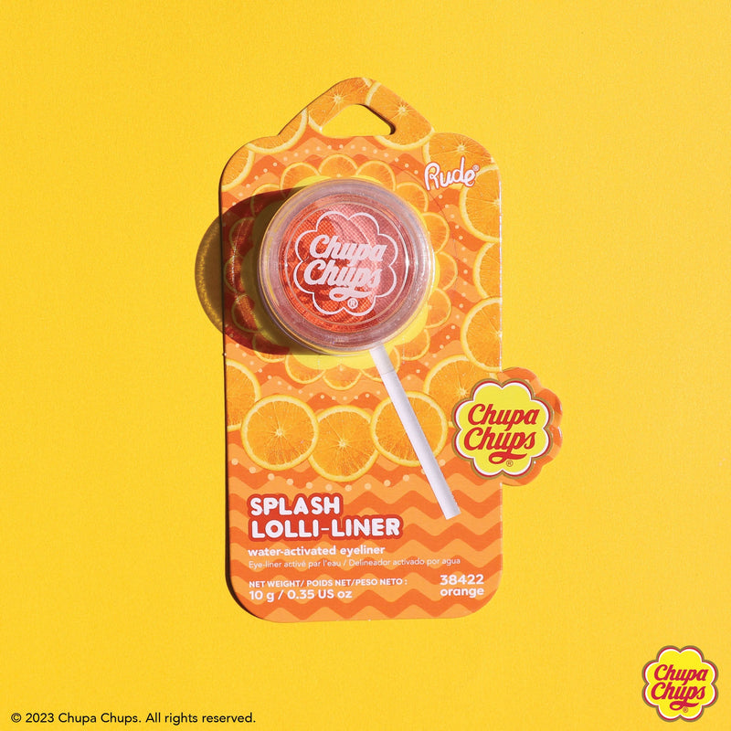 Rude Cosmetics Chupa Chups Splash Lolli-Liner Eyeliner Sandy Brown Strawberry,Orange,Blueberry,Green Apple,Sparkling Grape