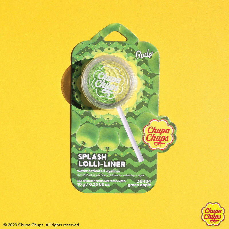 Rude Cosmetics Chupa Chups Splash Lolli-Liner Eyeliner Sandy Brown Strawberry,Orange,Blueberry,Green Apple,Sparkling Grape