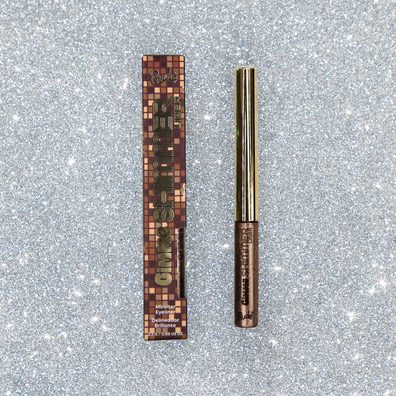 Rude Cosmetics Gimme Shimmer Liner Eyeliner Gray Diamond,Rose Quartz,Sugar Plum,Crystal Ice,Emerald,Pot of Gold,Lucky Penny,Firecracker,Smokey Topaz,Black Diamond