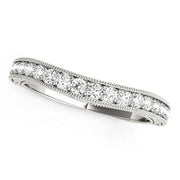Bids.com 14k White Gold Bead Border Curved Diamond Wedding Ring (1/4 cttw) Rings White Smoke 3 / White Gold,3.5 / White Gold,4 / White Gold,4.5 / White Gold,5 / White Gold,5.5 / White Gold,6 / White Gold,6.5 / White Gold,7 / White Gold,7.5 / White Gold,8 / White Gold,8.5 / White Gold,9 / White Gold