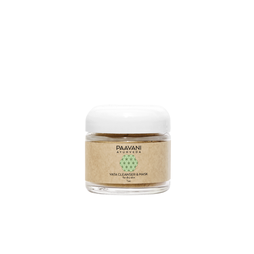 Paavani Ayurveda Vata Cleanser & Mask | Ayurvedic Cleansing Grains for Dry, Delicate Skin Cleanser & Mask Lavender 2 oz / Glass Jar