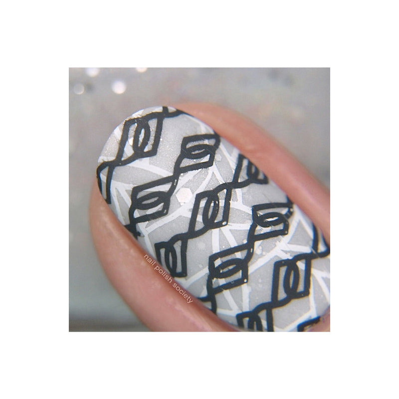 UberChic Beauty Collection 27 Stamping Plate Dark Gray