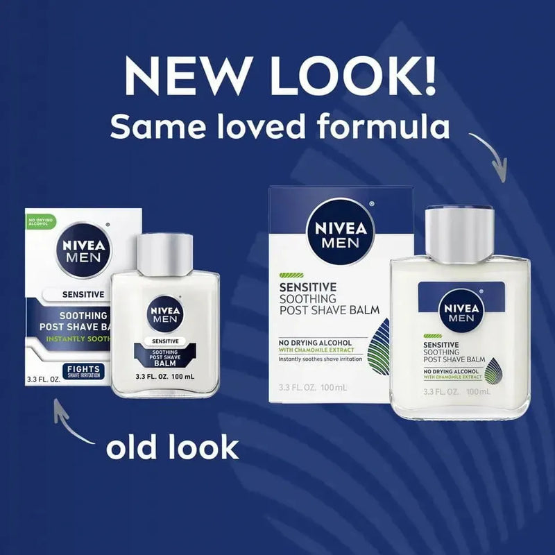 Nivea Nivea Men Sensitive Soothing Post Shave Balm 3.3 oz Post Shave Balm Midnight Blue