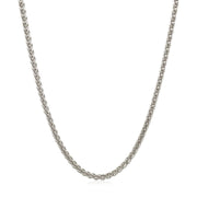 Bids.com 2.1mm 14k White Gold Round Wheat Chain Necklaces White Smoke 16 / White Gold,18 / White Gold,20 / White Gold,22 / White Gold,24 / White Gold,One / White Gold