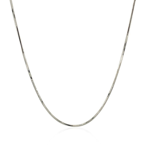 Bids.com 14k White Gold Adjustable Snake Chain 0.85mm Necklaces White Smoke 22 / White Gold,One / White Gold
