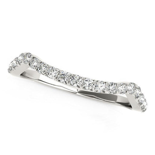 Bids.com 14k White Gold Modern Curvy Design Diamond Wedding Band (1/5 cttw) Rings White Smoke 3 / White Gold,3.5 / White Gold,4 / White Gold,4.5 / White Gold,5 / White Gold,5.5 / White Gold,6 / White Gold,6.5 / White Gold,7 / White Gold,7.5 / White Gold,8 / White Gold,8.5 / White Gold,9 / White Gold