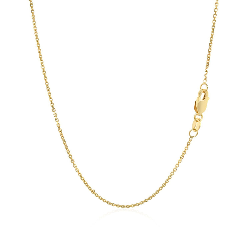 Bids.com 10k Yellow Gold Cable Chain 1.1mm Necklaces White Smoke 16 / Yellow Gold,18 / Yellow Gold,20 / Yellow Gold,One / Yellow Gold