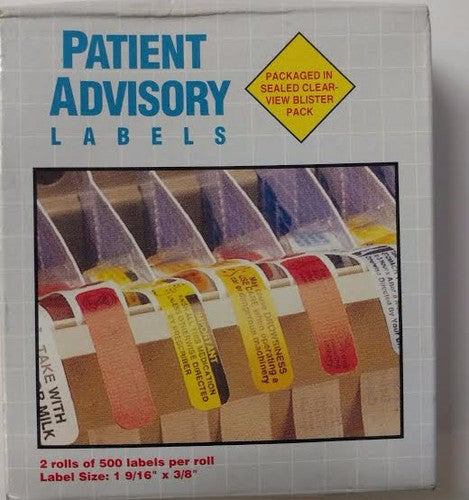 Patient Advisory Labels Apothecary Products® Preprinted Auxiliary Label: Controlled Substance, 1000-Pack Labels & Tags Dark Gray