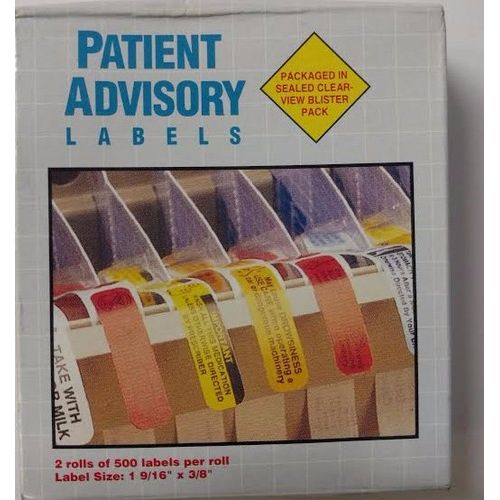 Patient Advisory Labels Apothecary Products® Preprinted Auxiliary Label: Controlled Substance, 1000-Pack Labels & Tags Dark Gray