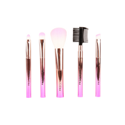 Profusion Cosmetics Crimson Mini Brushes – 5-Piece Mini Brush Set Brush Misty Rose