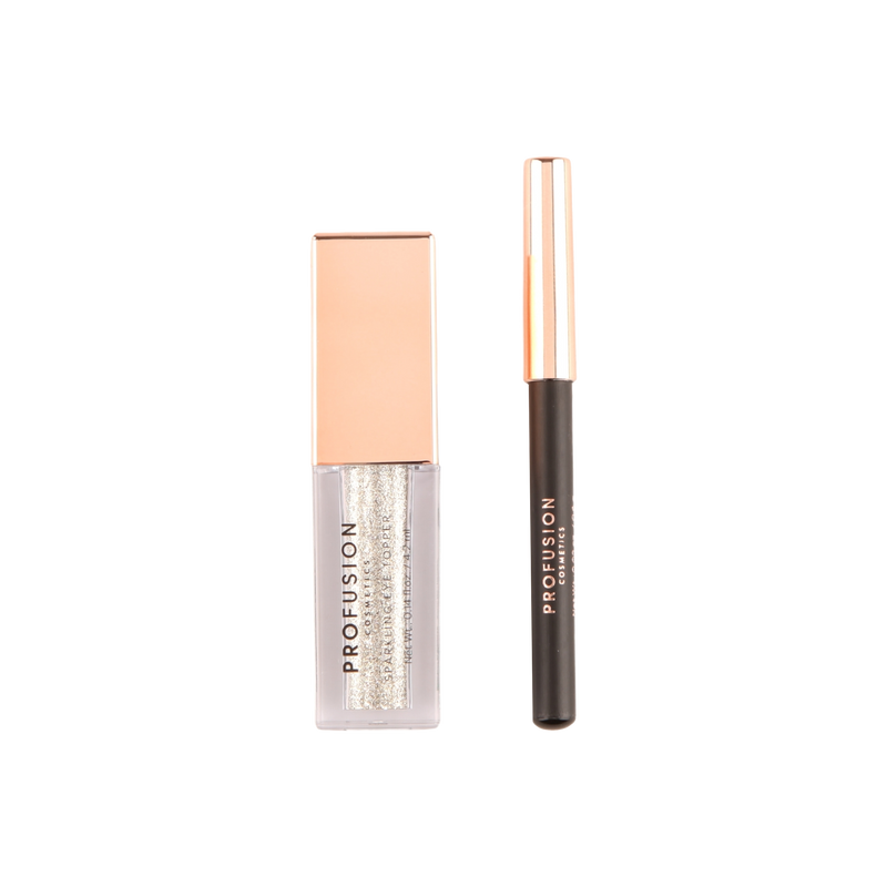 Profusion Cosmetics Crimson Eye Shimmer & Eye Liner – 2-Piece Set Eye Wheat