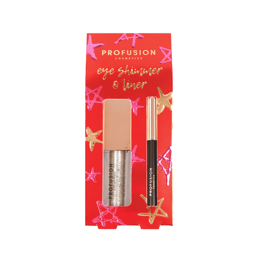 Profusion Cosmetics Crimson Eye Shimmer & Eye Liner – 2-Piece Set Eye Tomato
