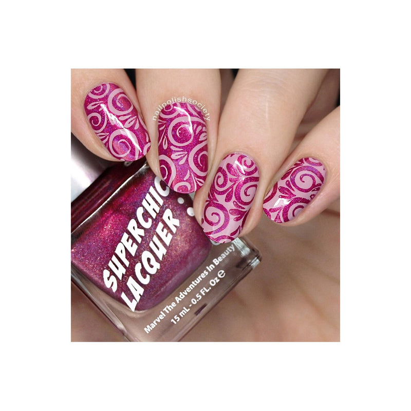 UberChic Beauty Collection 27 Stamping Plate Rosy Brown
