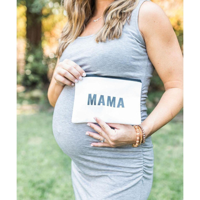 Sunflower Motherhood Mama Pouch Totes Gray