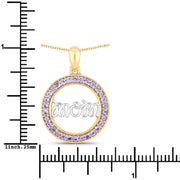 Bids.com 0.64 Carat Genuine Tanzanite .925 Sterling Silver Pendant Pendants White Smoke size 18.00