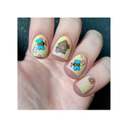 UberChic Beauty Hello Spring Stamping Plate Rosy Brown