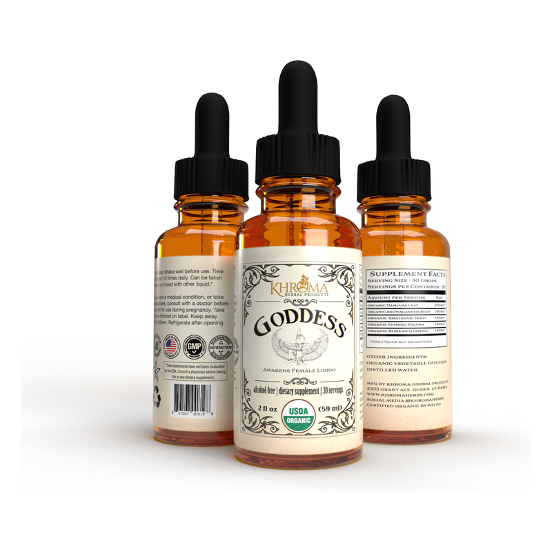 Khroma Herbal Products Goddess - Organic Female Blend Supplements White Smoke