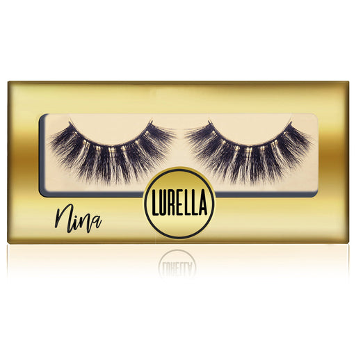 Lurella Cosmetics 3D Mink Eyelashes - Nina False Eyelash Pale Goldenrod