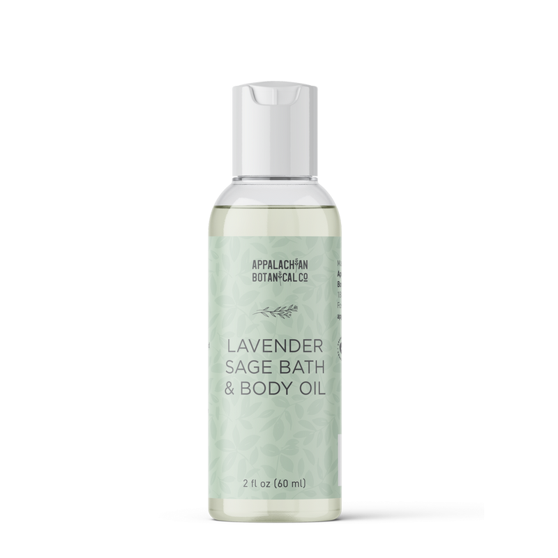 Appalachian Botanical Co. Lavender Sage Bath & Body Oil Body Oil Black 2 fl oz
