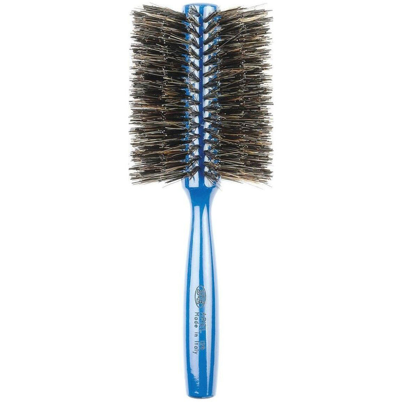 Creative Pro Hair Tools Ariel Blue Italian 3ME Round Boar Bristle Hair Brush Hair Brush White Smoke 3ME126 -3"