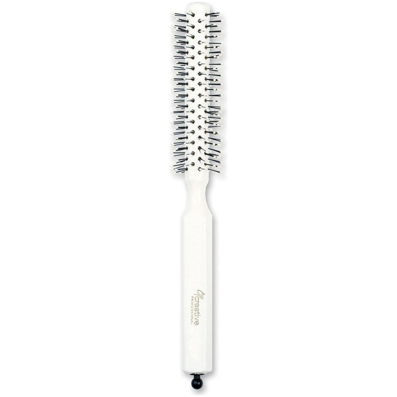 Creative Pro Hair Tools Champion Italian Nylon Round Bristle Hair Brush Hair Brush White Smoke 1."