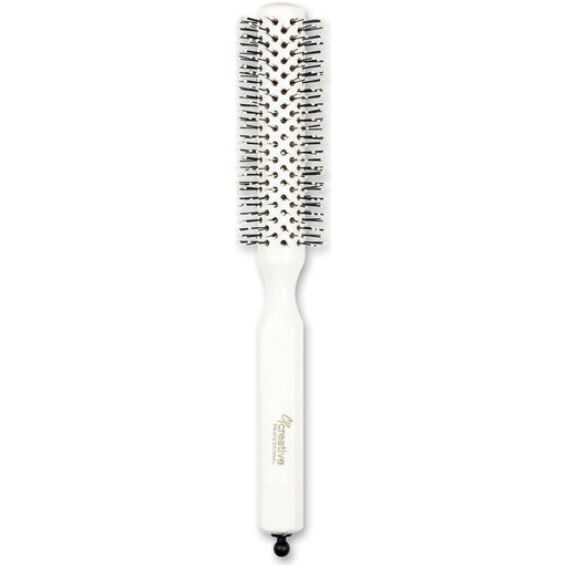 Creative Pro Hair Tools Champion Italian Nylon Round Bristle Hair Brush Hair Brush White Smoke 1.5"