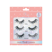 Prolux Cosmetics 3 Pair Faux Mink Lashes Set Thistle Style #1