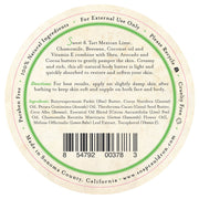Soap Cauldron Body Butter Mexican Lime Body Butter White Smoke