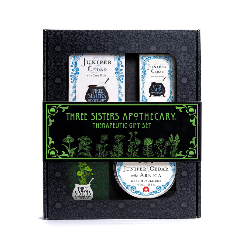 Soap Cauldron Boxed Gift Set Therapeutic Gift Black Juniper & Cedar