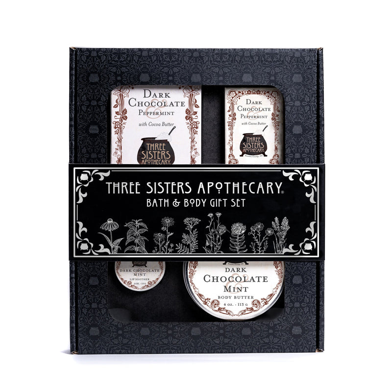Soap Cauldron Boxed Bath & Body Gift Sets Gift Black Dark Chocolate & Mint