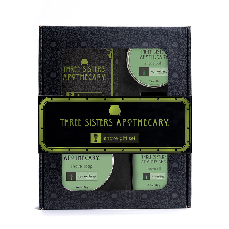 Soap Cauldron Boxed Shave Essentials Gift Set Shave Black Vetiver & Lime