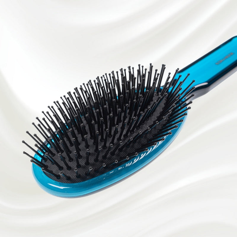 KOH-I-NOOR Beauty USA All Seasons Synthetic Pin Hair Brush - Pneumatic Cushion for Thick & Coarse Hair Hair Brush Lavender Rose pink / Large,Coral red / Large,Petroleum Blue / Large,Rose pink / Small,Coral red / Small,Petroleum Blue / Small