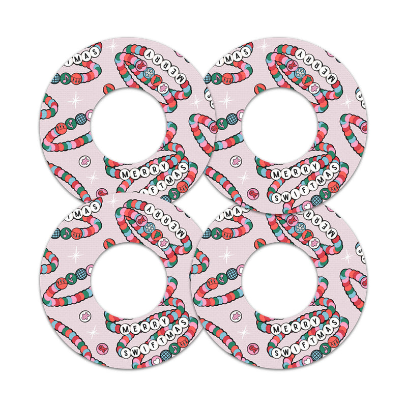 Peelz Merry Swiftmas Freestyle Libre 2 Patch Tape - Pump Peelz Patch Medical Tape White Smoke 12-Pack Libre 2 (Set of 12 Patches),4-Pack Libre 2 (Set of 4 Patches),1-Single (1 Single Patch)