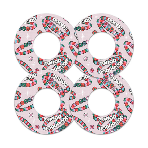 Peelz Merry Swiftmas Freestyle Libre 2 Patch Tape - Pump Peelz Patch Medical Tape White Smoke 12-Pack Libre 2 (Set of 12 Patches),4-Pack Libre 2 (Set of 4 Patches),1-Single (1 Single Patch)