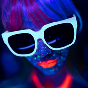 Medusa's Makeup UV Neon Pigment Makeup - Fluorescent Yellow Black