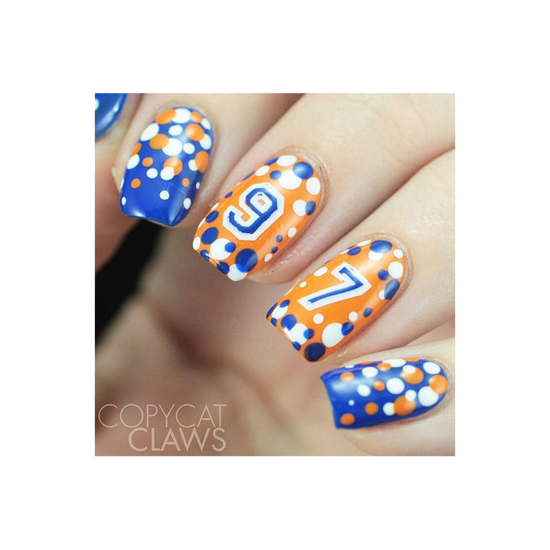 UberChic Beauty Numbers-01 Stamping Plate Rosy Brown